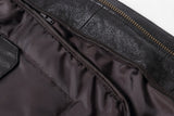REED Men's Premium Leather Aviator Bomber Jacket - Imported from Reed Leather