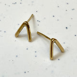Geo Brass Studs From Abroad Modern