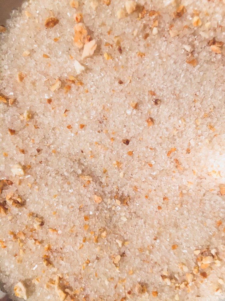 Orange Peel infused artisan culinary sugar from Beach House Teas