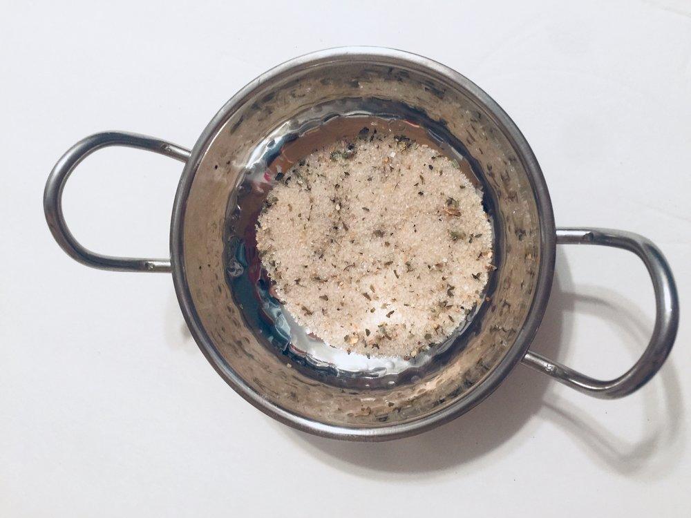 Lime Basil infused artisan culinary sugar from Beach House Teas