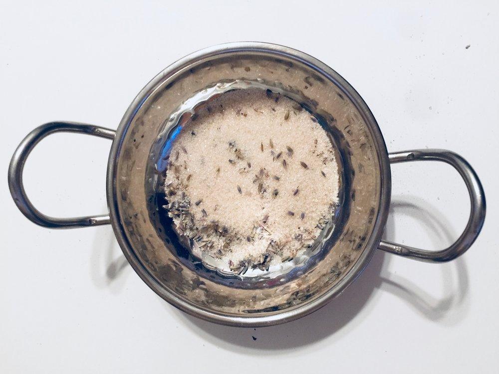 Lavender infused artisan culinary sugar from Beach House Teas