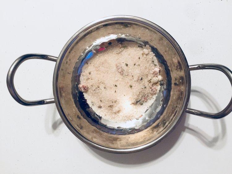 Cranberry Sage infused artisan culinary sugar from Beach House Teas