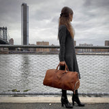 The Dagny Weekender | Large Leather Duffle Bag from STEEL HORSE LEATHER