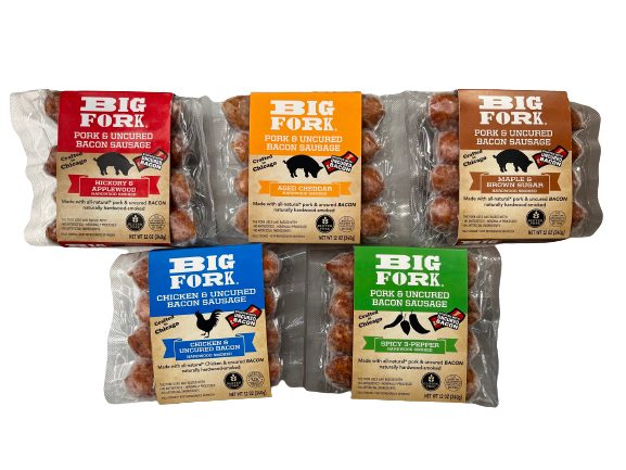 Bacon Sausage 5 Pack - Best Selling Flavors from Big Fork Brands
