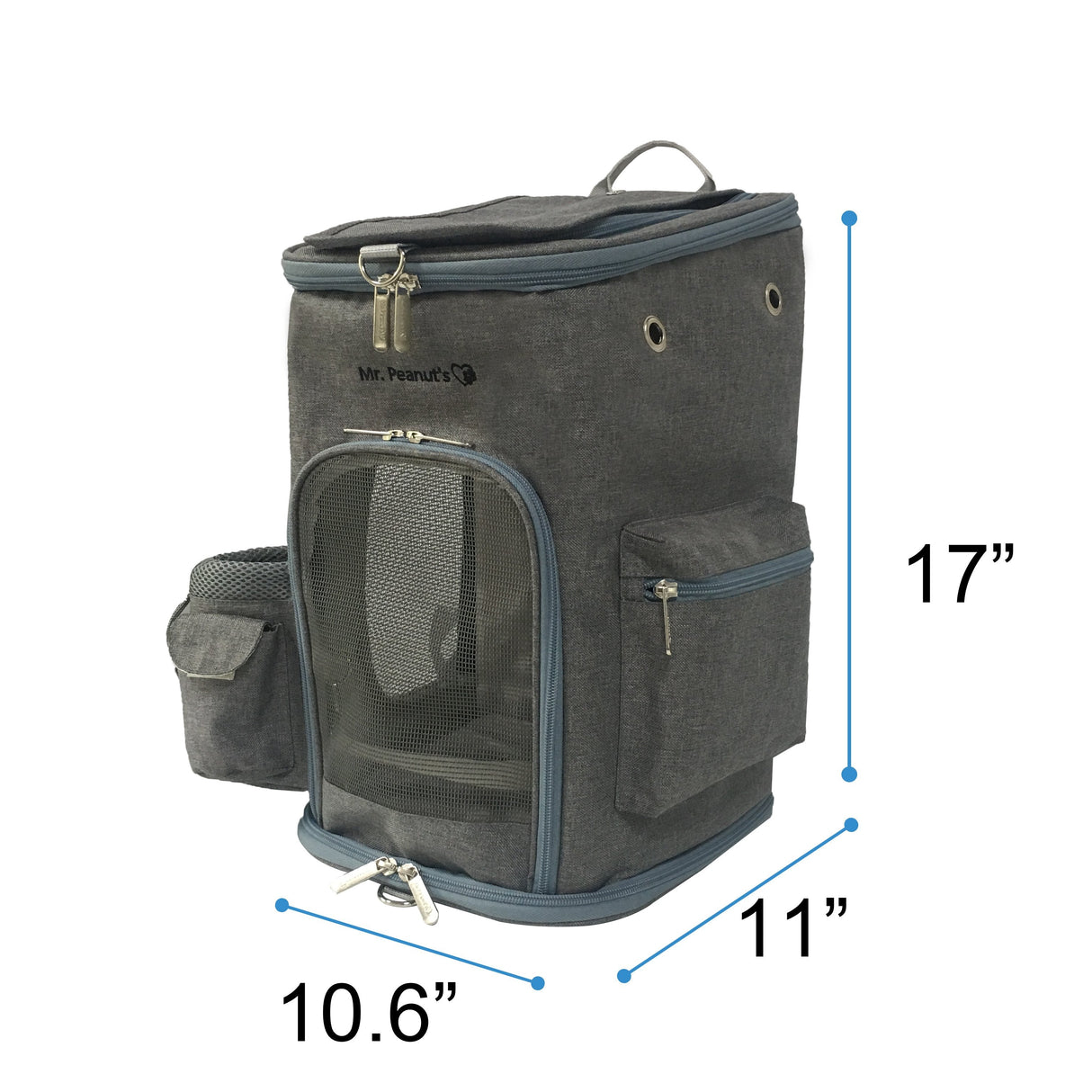 Mr. Peanut's Vancouver Series Backpack Pet Carrier for Smaller Cats and Dogs from Mr. Peanut's Pet Carriers