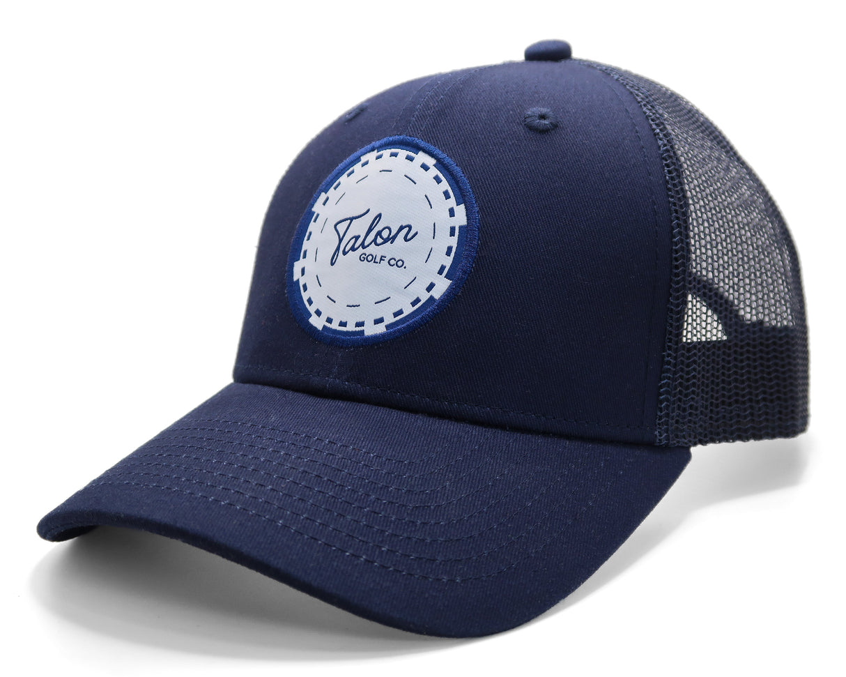 Poker Chip - Navy Blue Trucker Hat from Talon Golf LLC