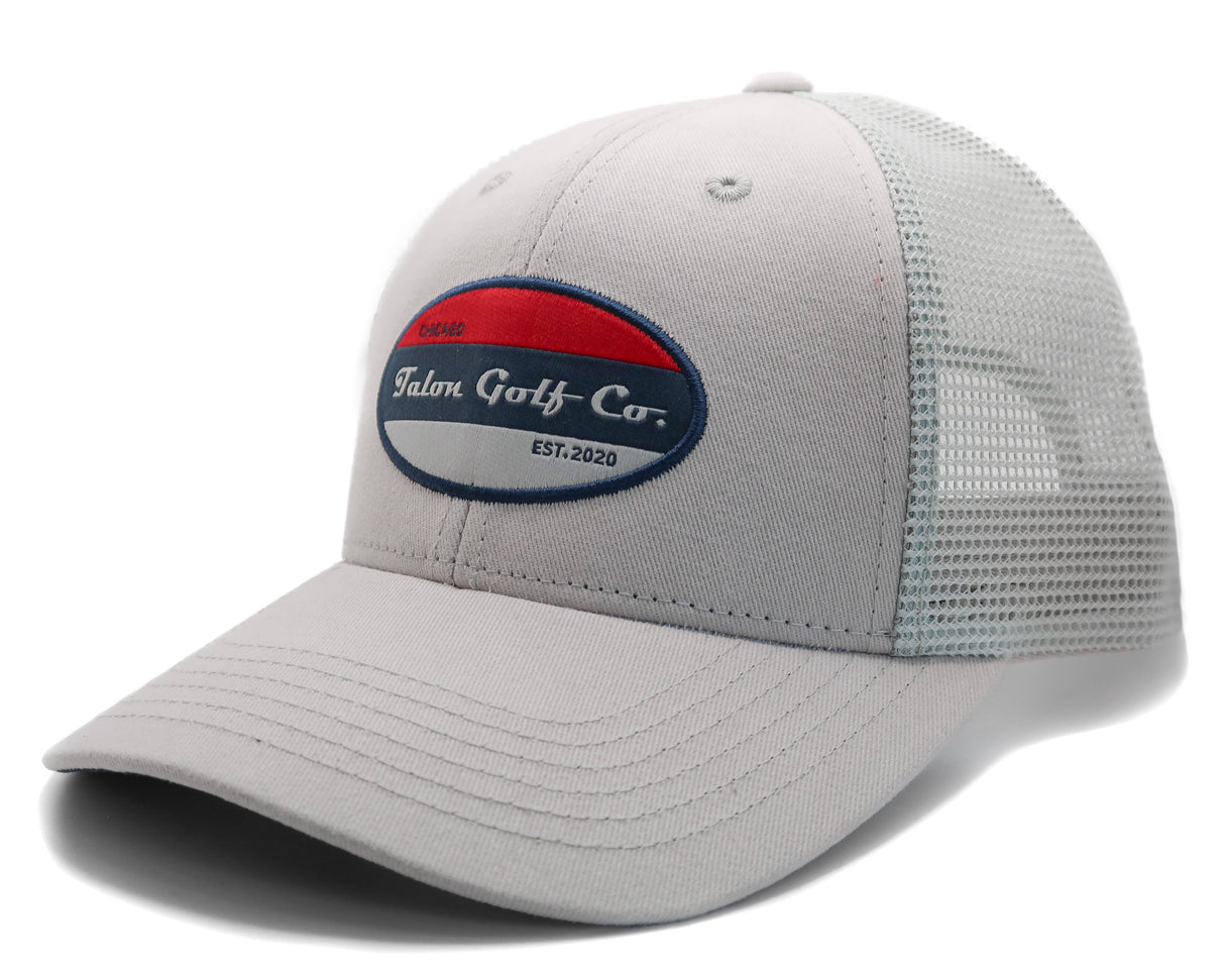 Trucker Hat - Pearl Grey/Lt Grey from Talon Golf LLC