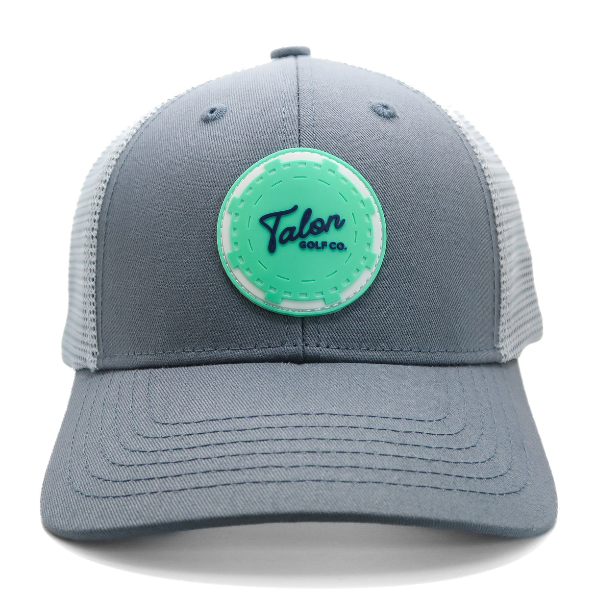 Mint Poker Chip Trucker Hat from Talon Golf LLC