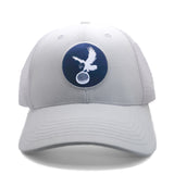 Trucker Hat - White/White w/ Navy Icon from Talon Golf LLC
