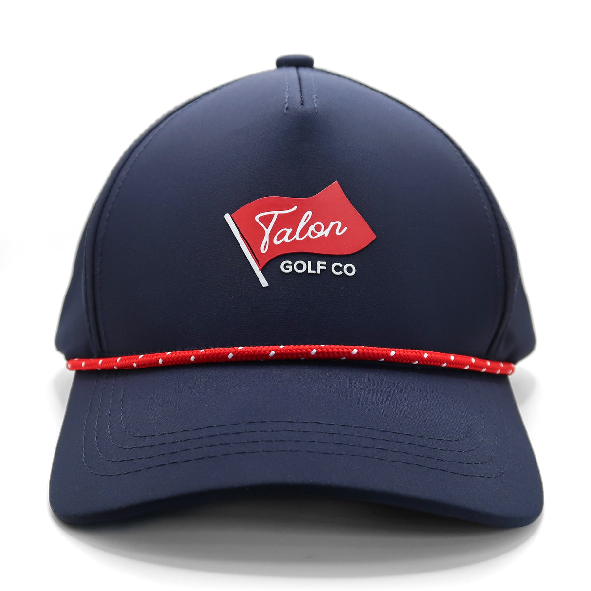 Blue Baseball Hat w/ Red Rope - Flag Logo from Talon Golf LLC