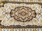 DaDa Bedding Set of 4-6 Pieces Royal Persian Style Rug Golden Brown Floral Tapestry Placemats 13” x 19” (18119) from DaDalogy Bedding Collection