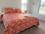DaDa Bedding Lovely Pop of Colors Lightweight Reversible Quilted Bedspread Set (KBJ1625) from DaDalogy Bedding Collection