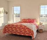 DaDa Bedding Lovely Pop of Colors Lightweight Reversible Quilted Bedspread Set (KBJ1625) from DaDalogy Bedding Collection
