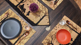 DaDalogy Bedding Set of 4 Pieces Autumn Birds Blessing Tapestry Dining Placemats 13” x 19” (18198) from DaDalogy Bedding Collection