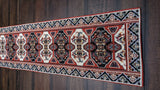 DaDalogy Elegant Majestic Kilim Red Persian Rug Ornate Floral Woven Tapestry Table Runner (18195) from DaDalogy Bedding Collection