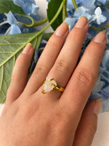 Raw Moonstone Prong Ring from Ash & Rose
