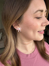 Bow Studs - Pink from Spiffy & Splendid