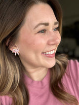 Bow Studs - Pink from Spiffy & Splendid