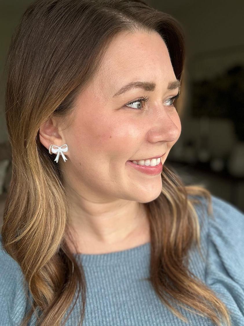 Bow Studs - Light Blue from Spiffy & Splendid