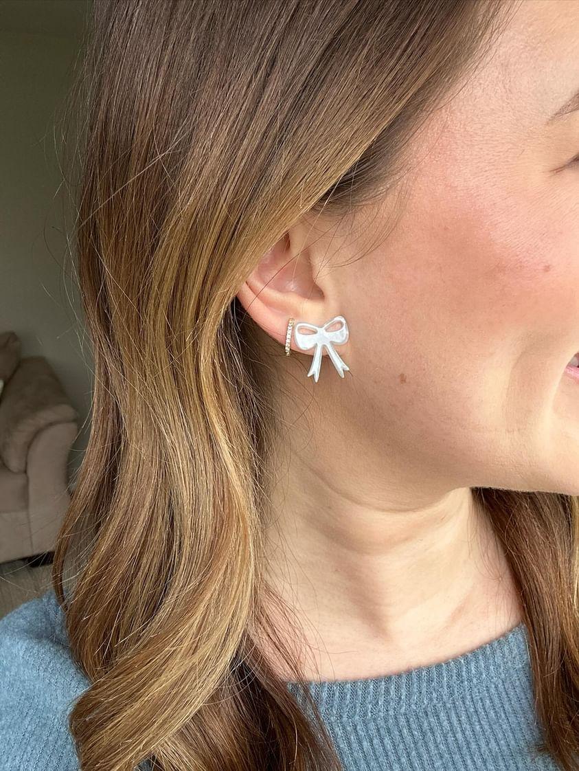 Bow Studs - Light Blue from Spiffy & Splendid
