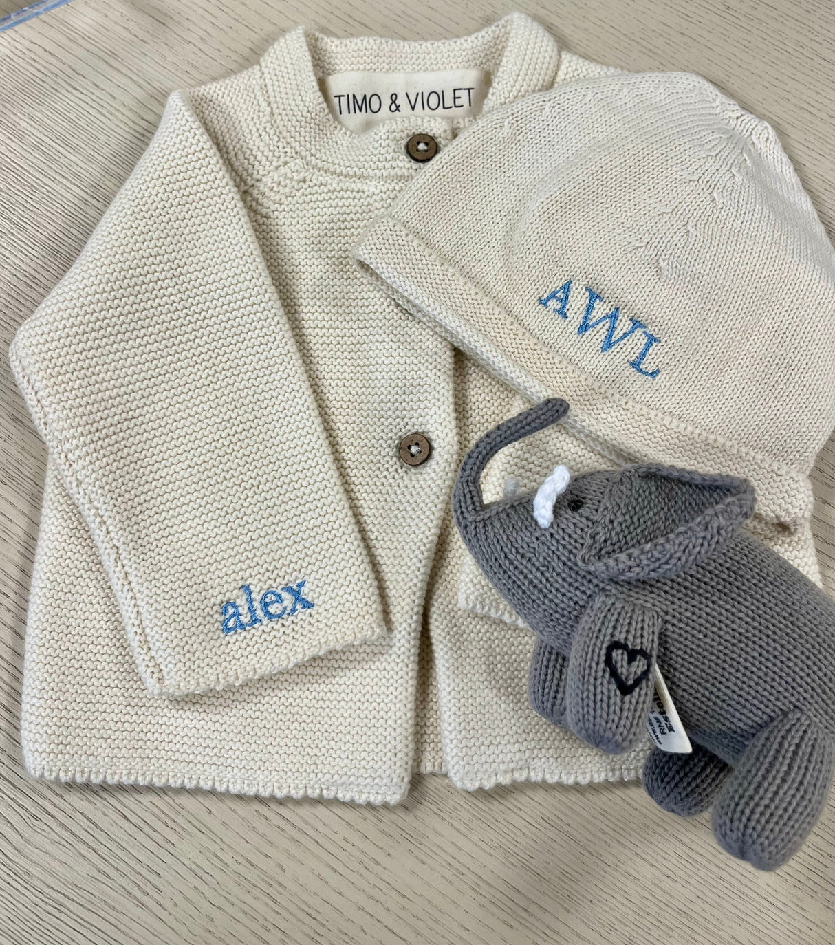Ivory Knit Cardigan from Timo & Violet