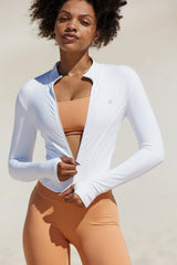 Astoria LIVE LUXE Zip Up Jacket - White From Astoria Activewear