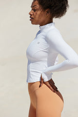 Astoria LIVE LUXE Zip Up Jacket - White From Astoria Activewear
