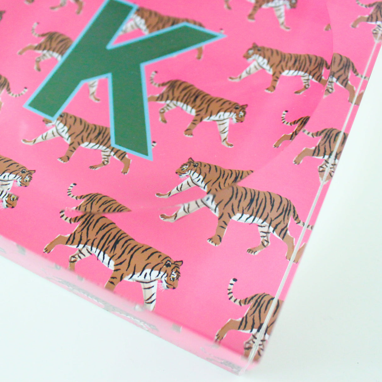 Catchall Tray - Single Initial Tiger Pink -  from CB Studio