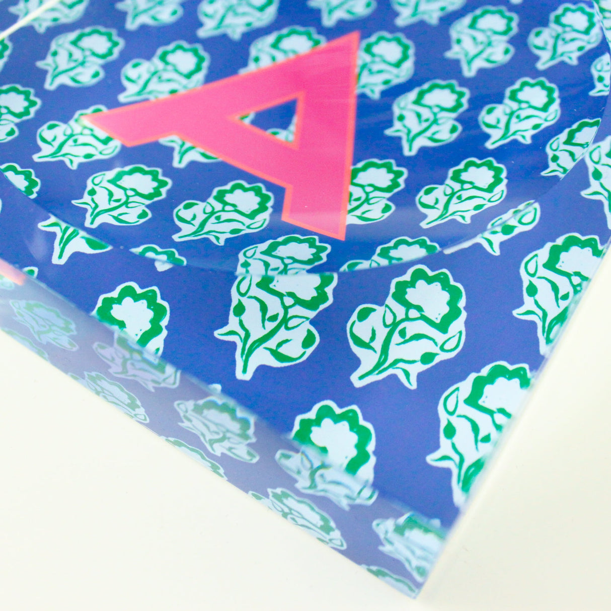 Catchall Tray - Single Initial Maya Blue -  from CB Studio