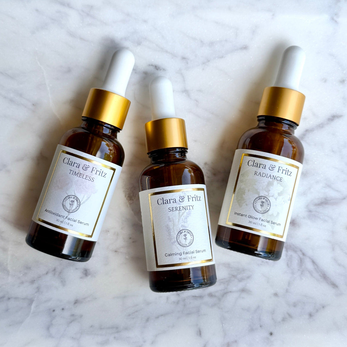 The Serum Trio from Clara & Fritz Tallow Shop