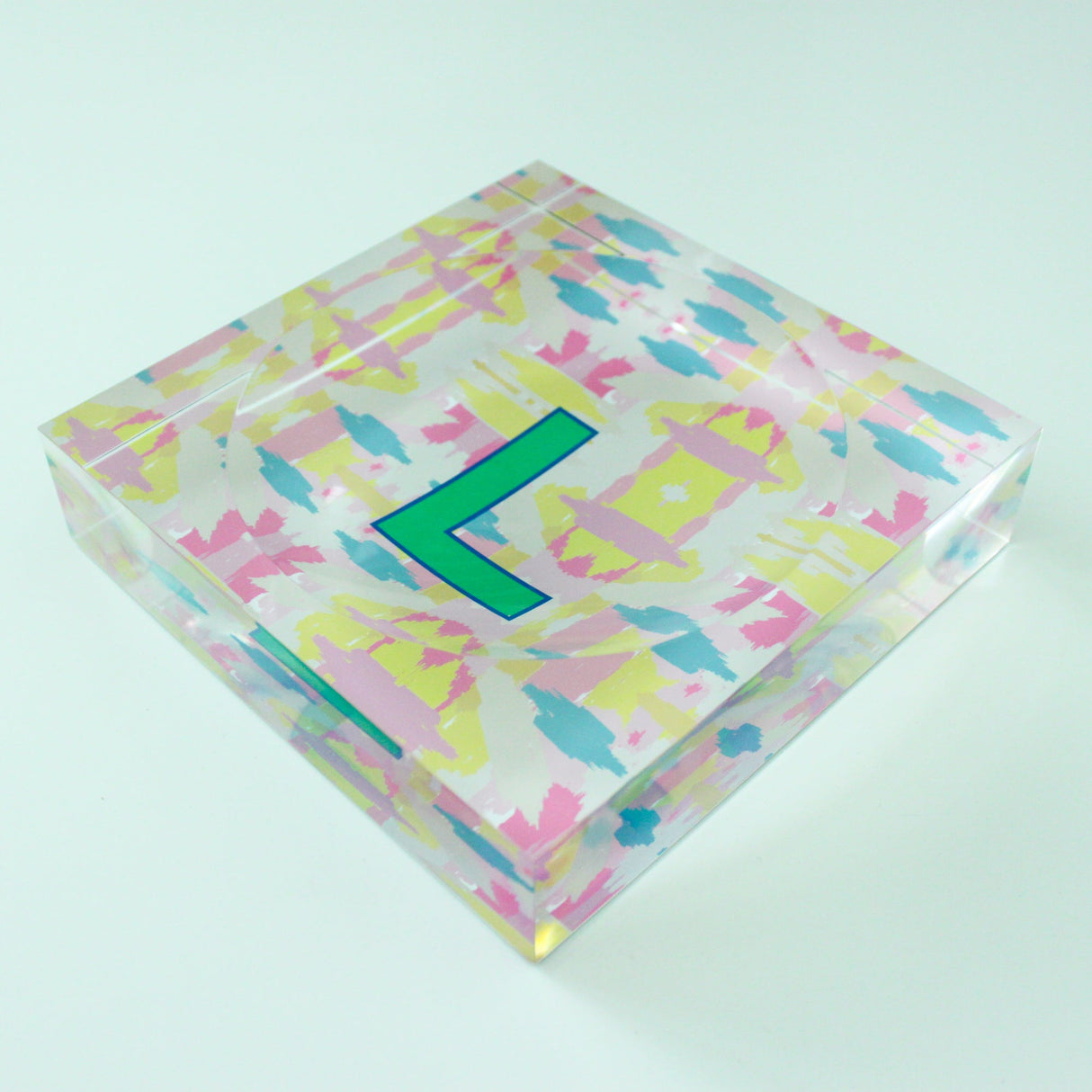 Catchall Tray - Single Initial Mila Citrus Pink -  from CB Studio