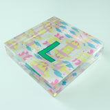 Catchall Tray - Single Initial Mila Citrus Pink -  from CB Studio