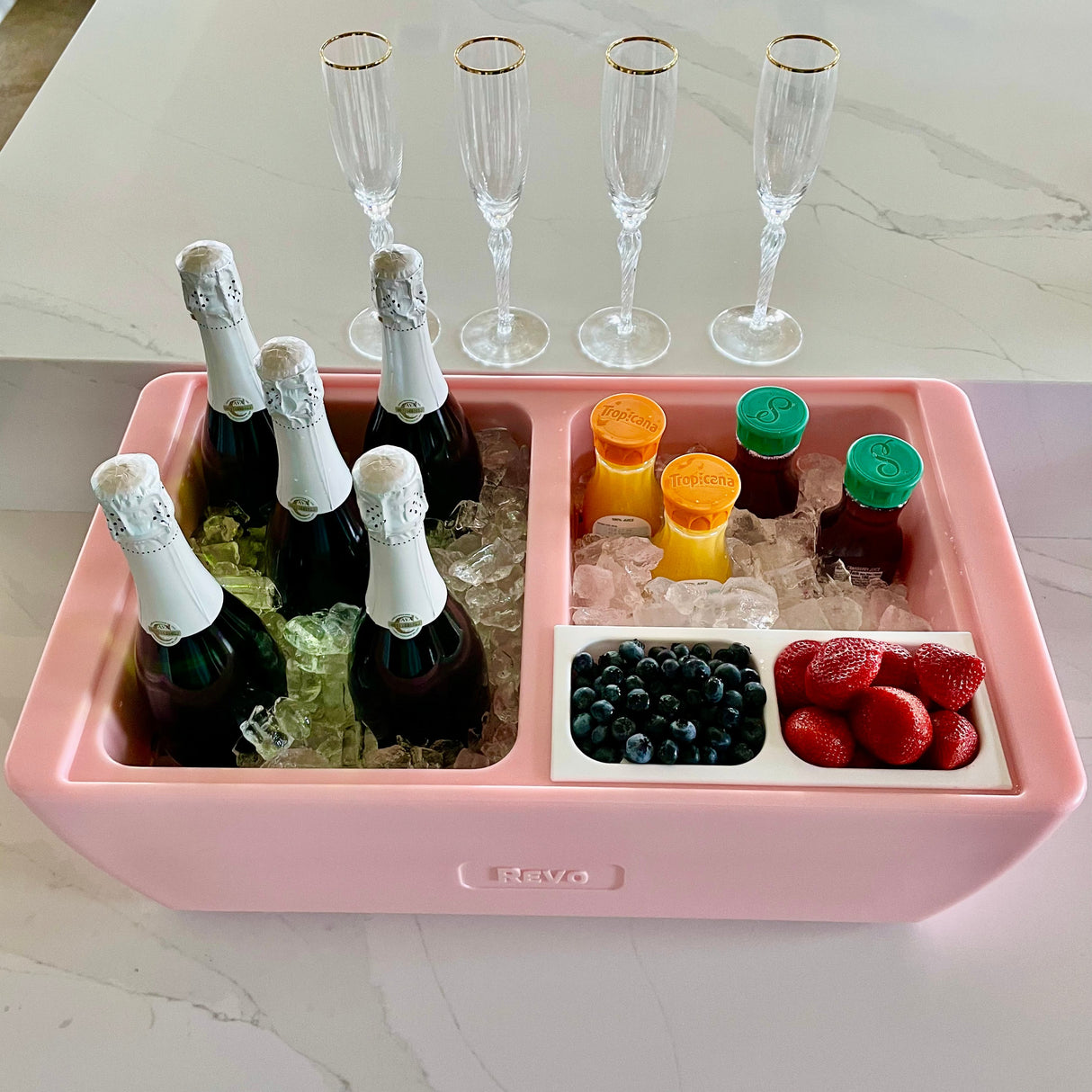 Dubler Party Cooler™ | Pink Coral From REVO COOLERS, LLC