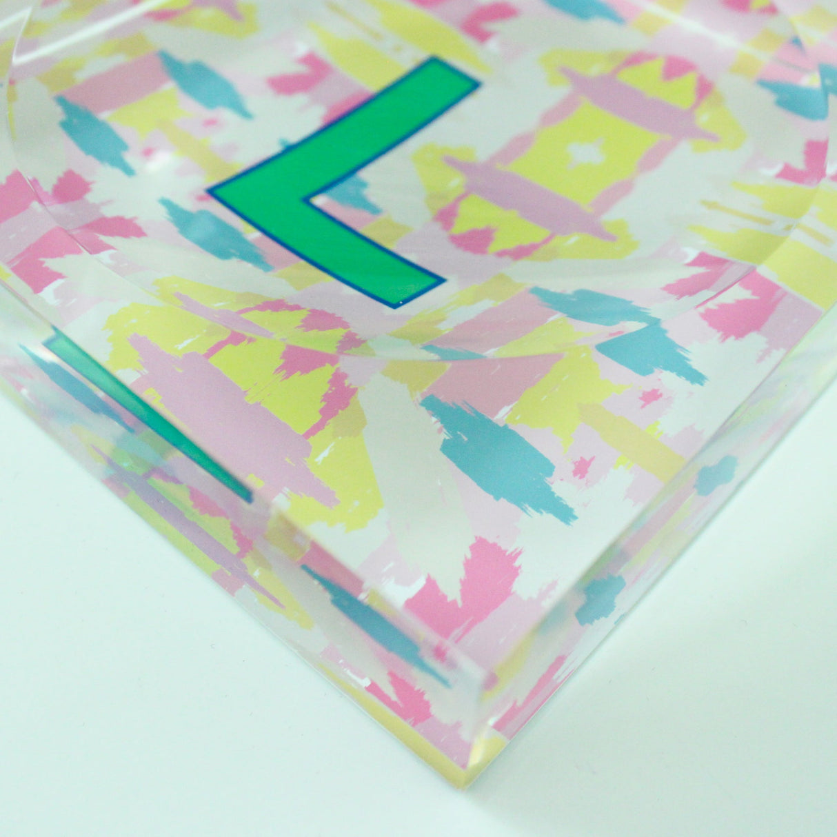 Catchall Tray - Single Initial Mila Citrus Pink -  from CB Studio