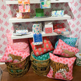 Tiger Flora Indoor/Outdoor Pillow - Square from CB Studio