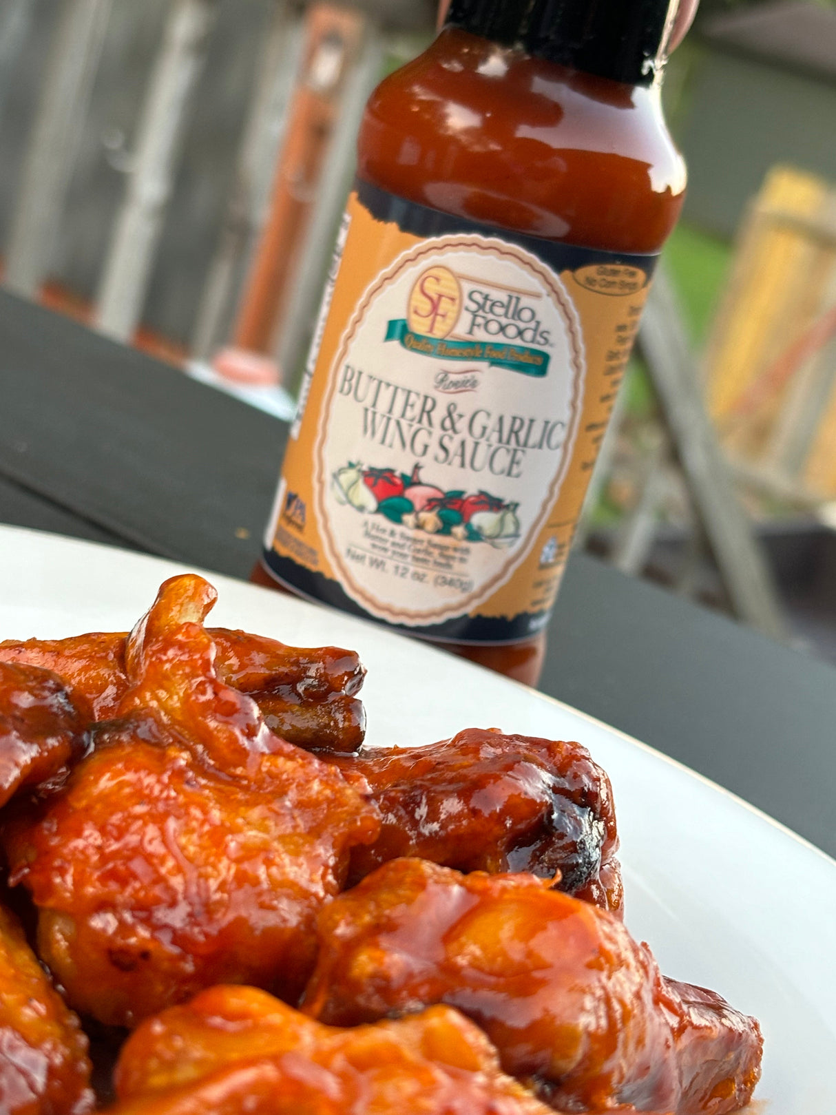 Stello Foods - Rosie's Butter & Garlic Wing Sauce 12 oz From Stello Foods