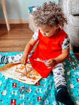 Ice Cream Truck Splash Mat - A Waterproof Catch-All for Highchair Spills and More! from BapronBaby
