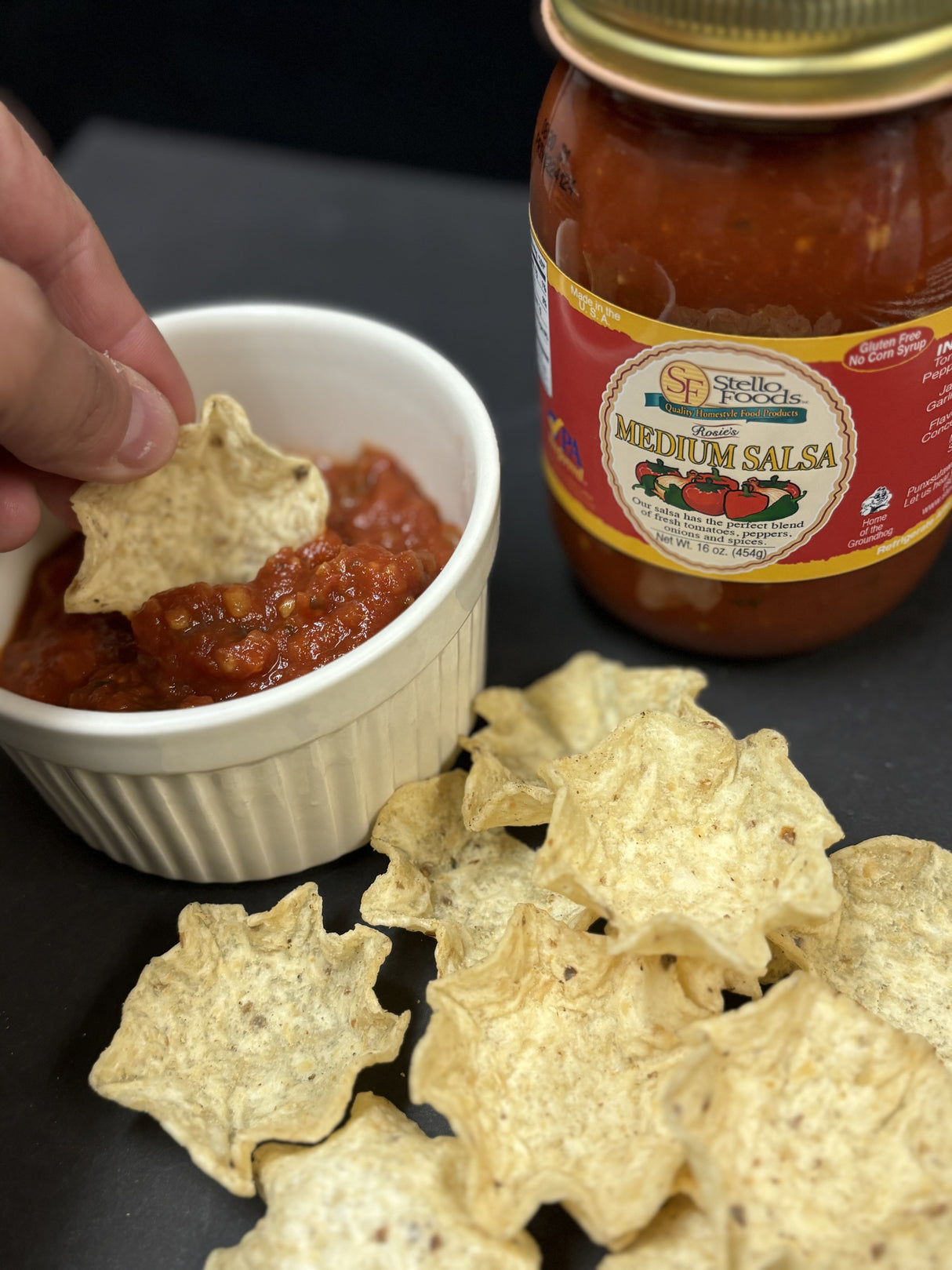 Stello Foods - Rosie's Medium Salsa 16 oz from Stello Foods