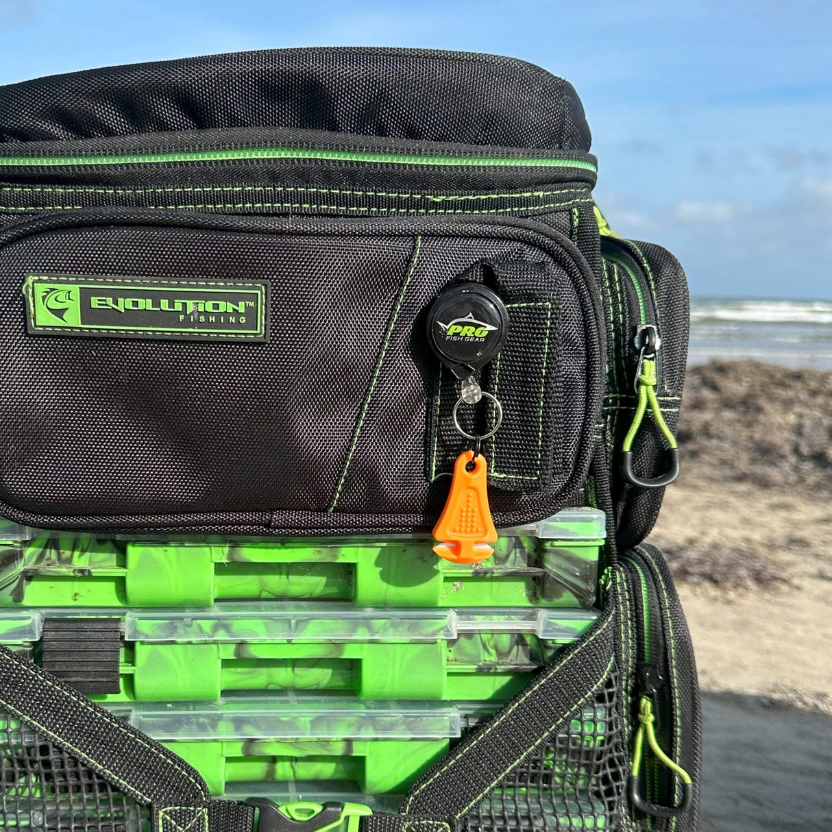 Line Cutterz Ceramic Blade Zipper Pull - Blaze Orange from Line Cutterz