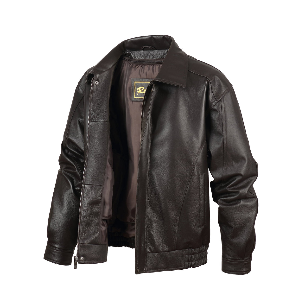 REED Men's American Style Bomber Genuine Leather Jacket - Imported from Reed Leather