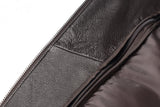 REED Men's American Style Bomber Genuine Leather Jacket - Imported from Reed Leather