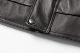 REED Men's American Style Bomber Genuine Leather Jacket - Imported from Reed Leather