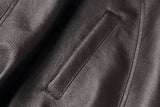 REED Men's American Style Bomber Genuine Leather Jacket - Imported from Reed Leather