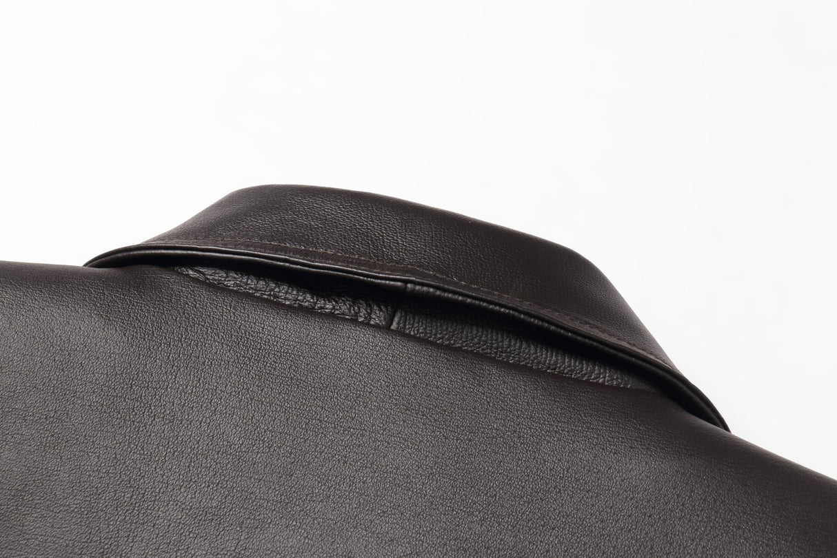 REED Men's American Style Bomber Genuine Leather Jacket - Imported from Reed Leather