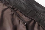 REED Men's American Style Bomber Genuine Leather Jacket - Imported from Reed Leather