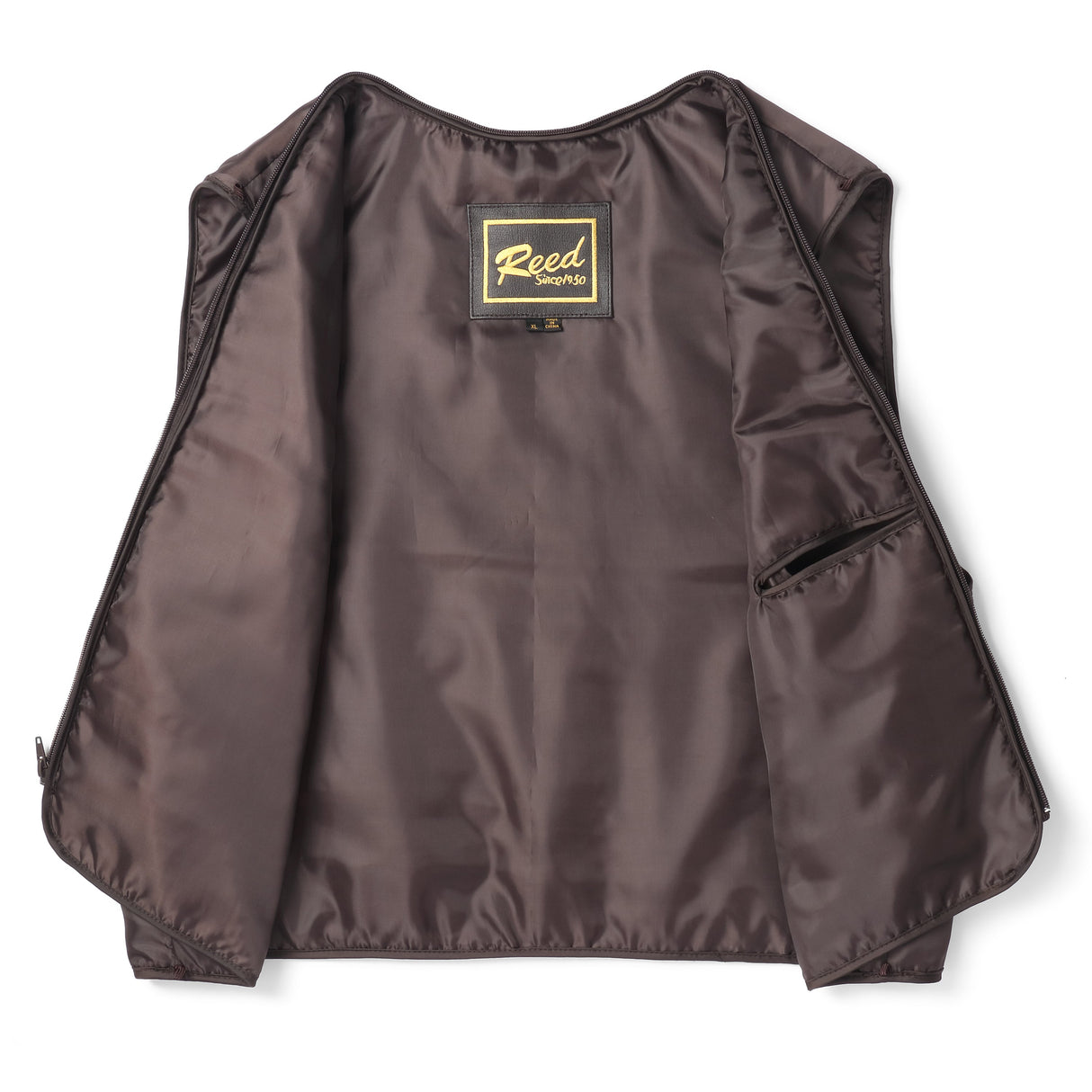 REED Men's American Style Bomber Genuine Leather Jacket - Imported from Reed Leather