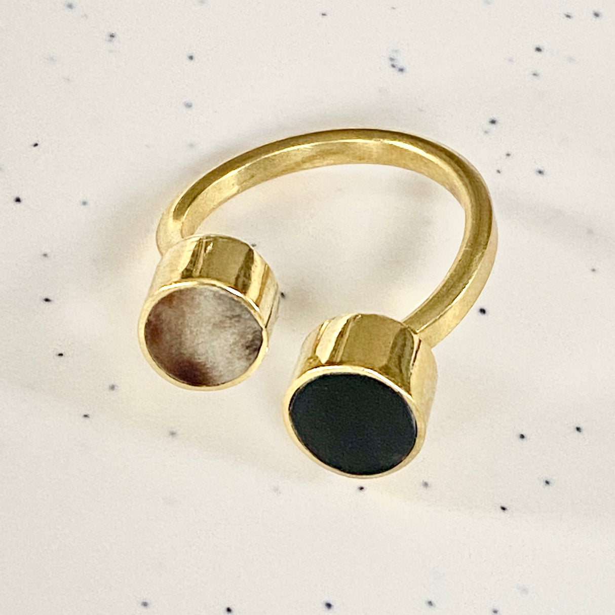Double Dot Ring From Abroad Modern