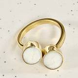 Double Dot Ring From Abroad Modern