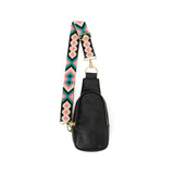 The Atlas | Zippered Sling Bag (Black) - Pick Your Strap from Babs+Birdie