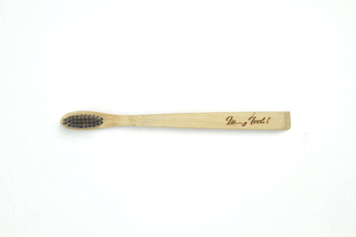 KIDS Bamboo Toothbrush Regular and Charcoal Mixed Pack (2 Pack) from Lucky Teeth